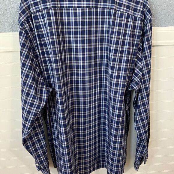 Nautica Blue Gingham Button Down Shirt - Picture 2 of 7
